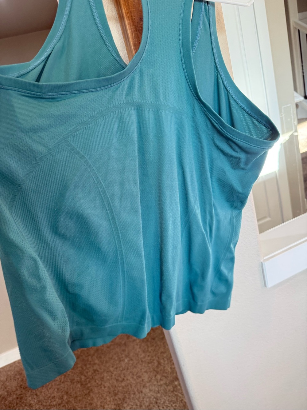 Athleta Teal Racerback Workout Tank - Picture 4 of 5